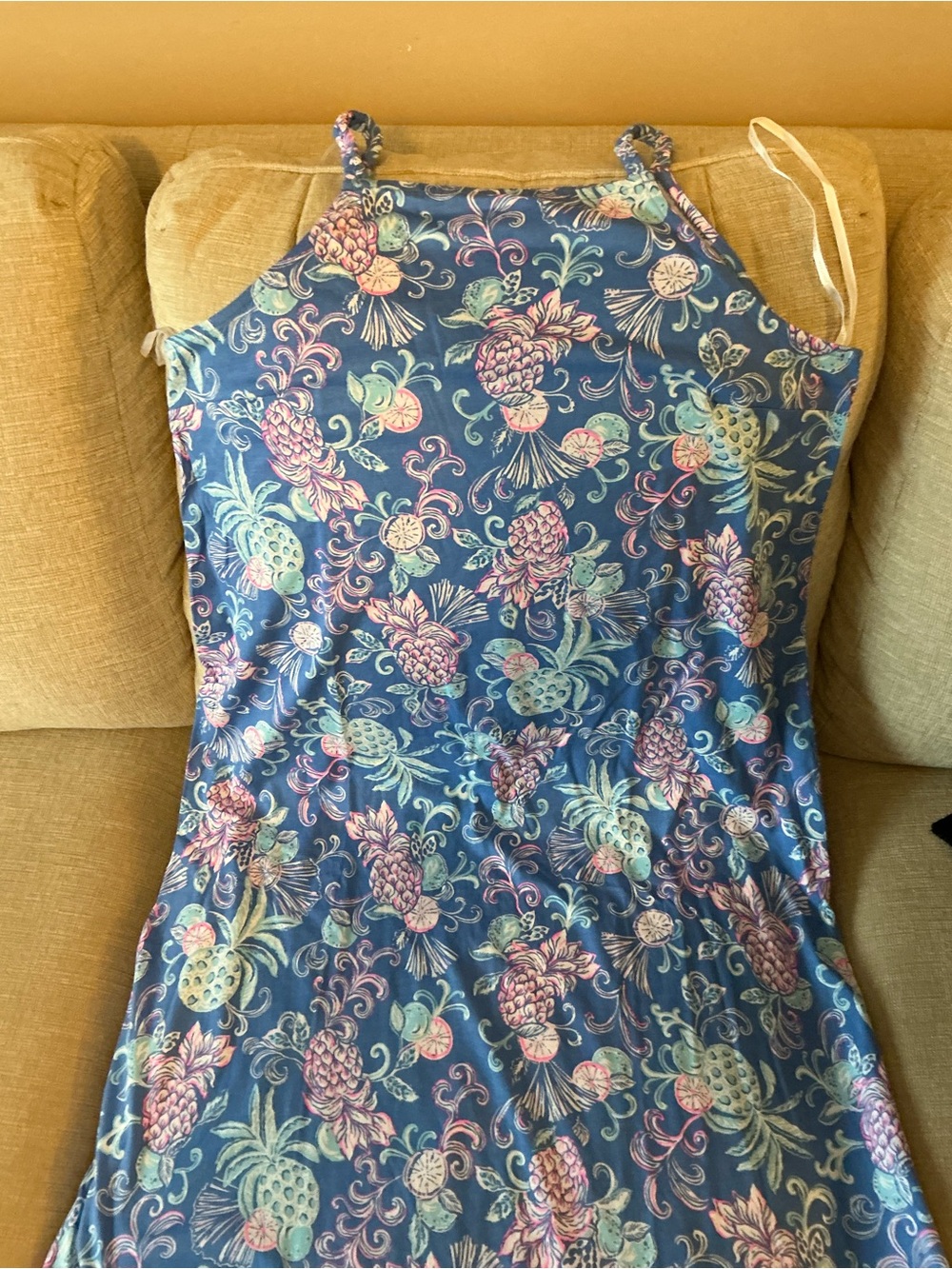 Lilly Pulitzer Blue Floral Maxi Dress - Picture 2 of 8